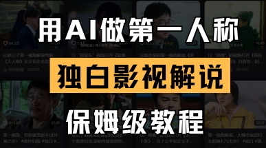 用AI做第一人称独白影视解说,手把手教学,保姆级教程-细水创业邦