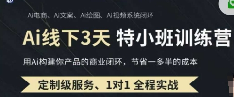 AI实操培训第20-21期线下,0基础保姆级教程,3月最新整理,企业获客、降本增效、打造超级个体-细水创业邦
