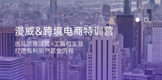 (14295期)漫威 跨境电商特训营:选品思维误区+工具包实战,打造高利润产品全流程-细水创业邦