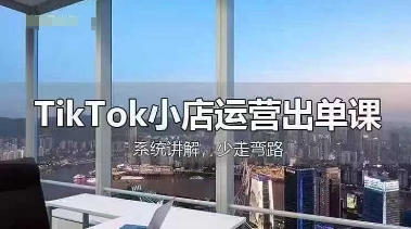 TikTok小店运营出单课,从开店选品、运营出单、发货回款,进行全流程讲解-细水创业邦